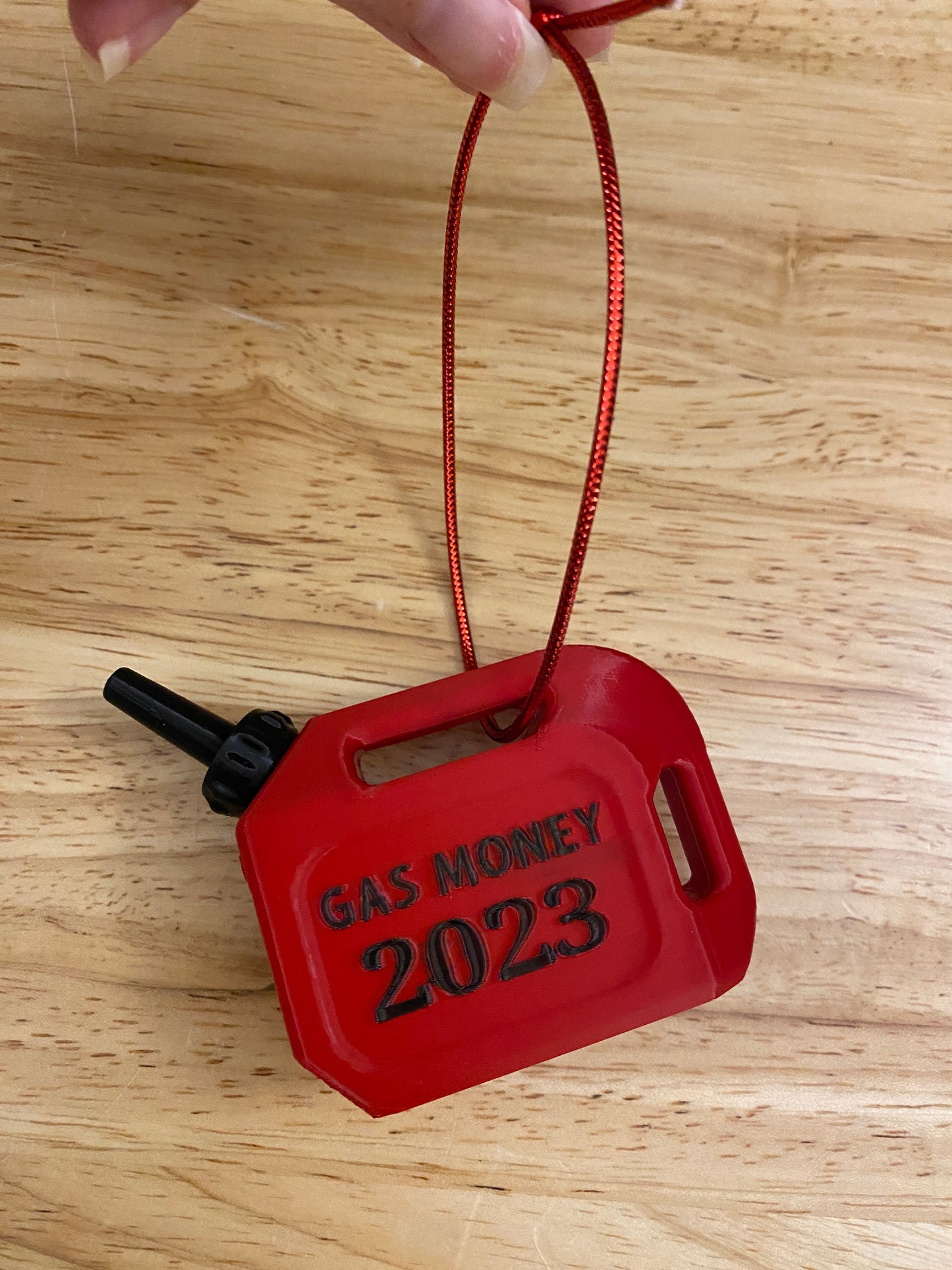 Colorful 2023 Gas Can Money Holder Ornament, money ornament, gas can ornament, gas money ornament, Money Holder ornament