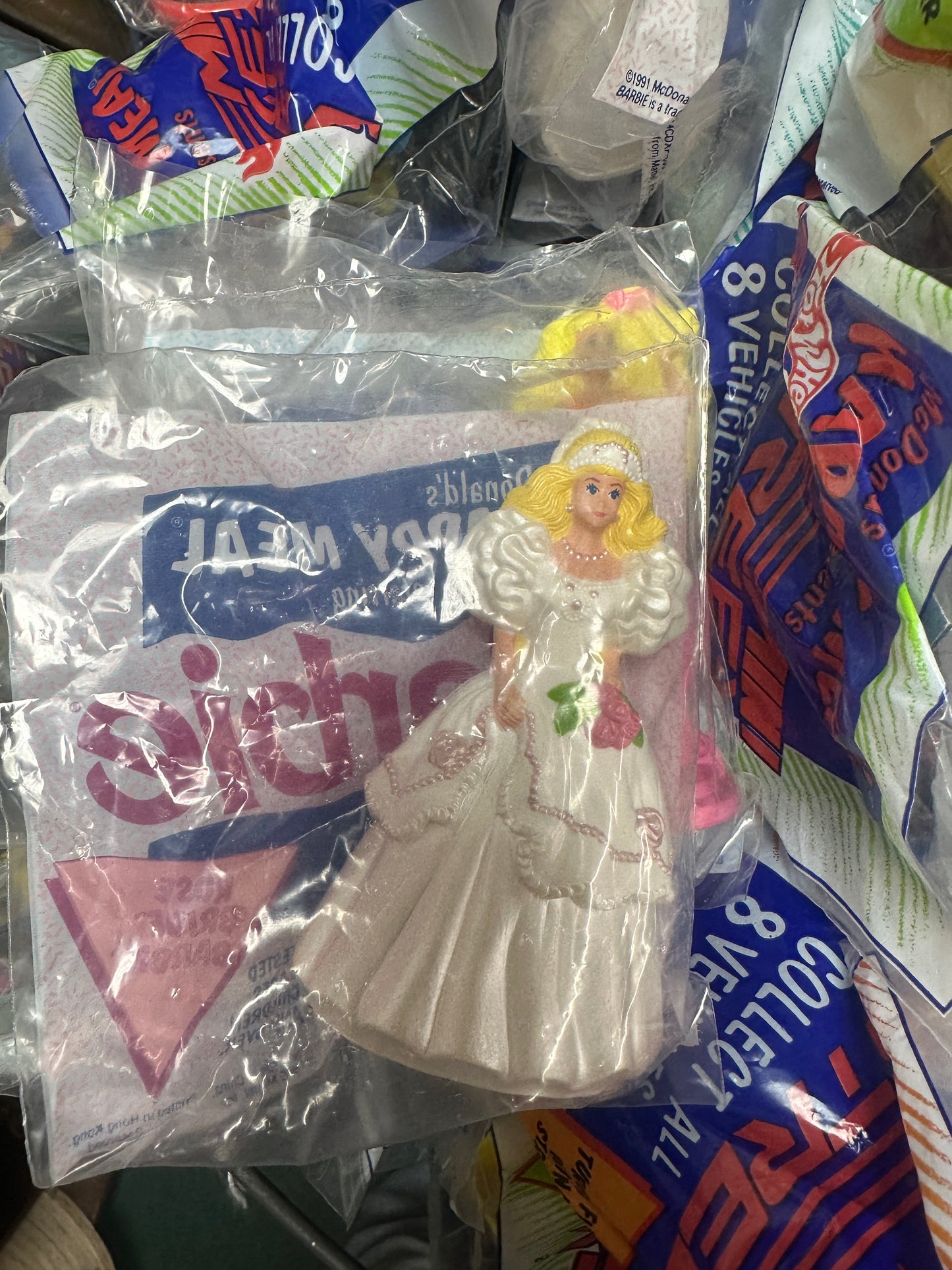 Rose Bride Barbie, New in Sealed bag, Happy Meal toy