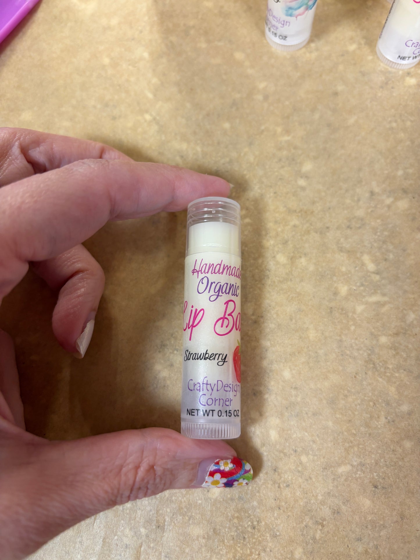 Organic Lip Balm - Strawberry flavoring