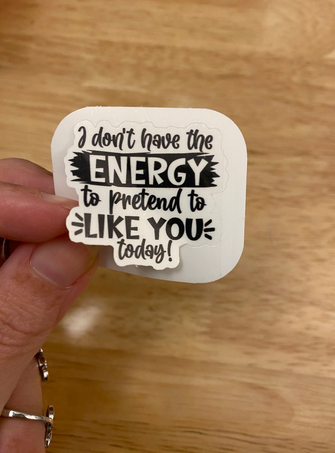 Introvert Stickers Bundle of 3 Stickers, Anti People Stickers Bundle, Laptop stickers, Don't care for people stickers