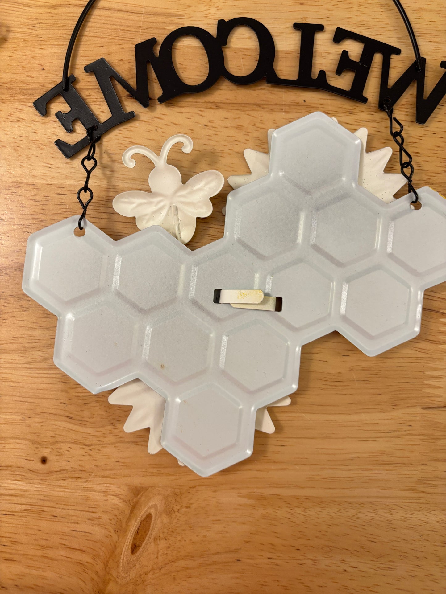 Honeycomb Welcome sign with Sticker Sheet bundle