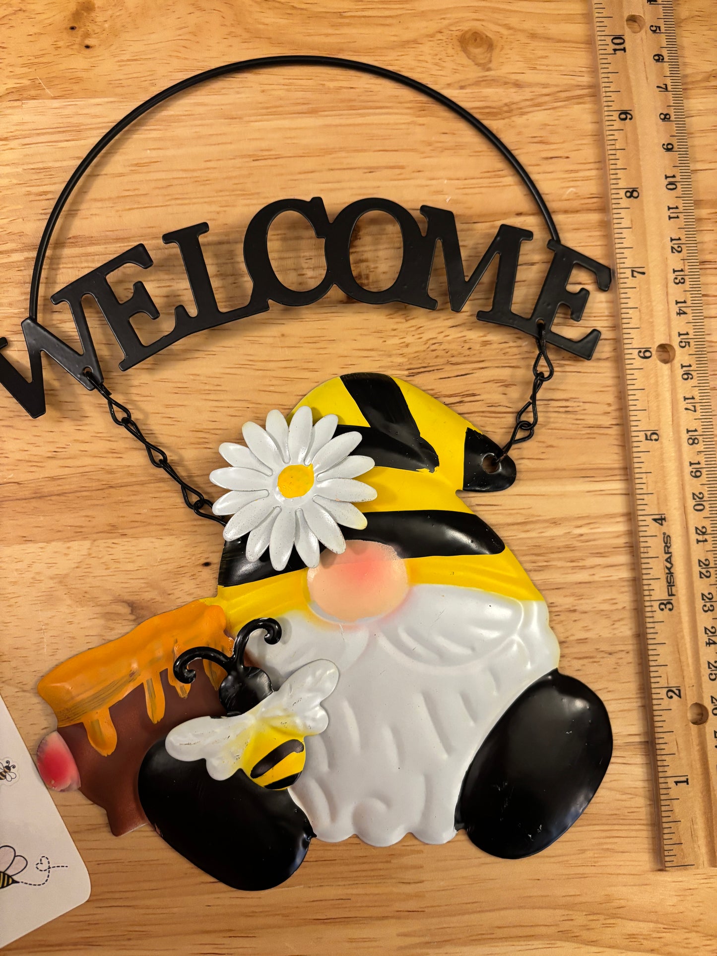 Gnome Welcome sign with Sticker Sheet bundle