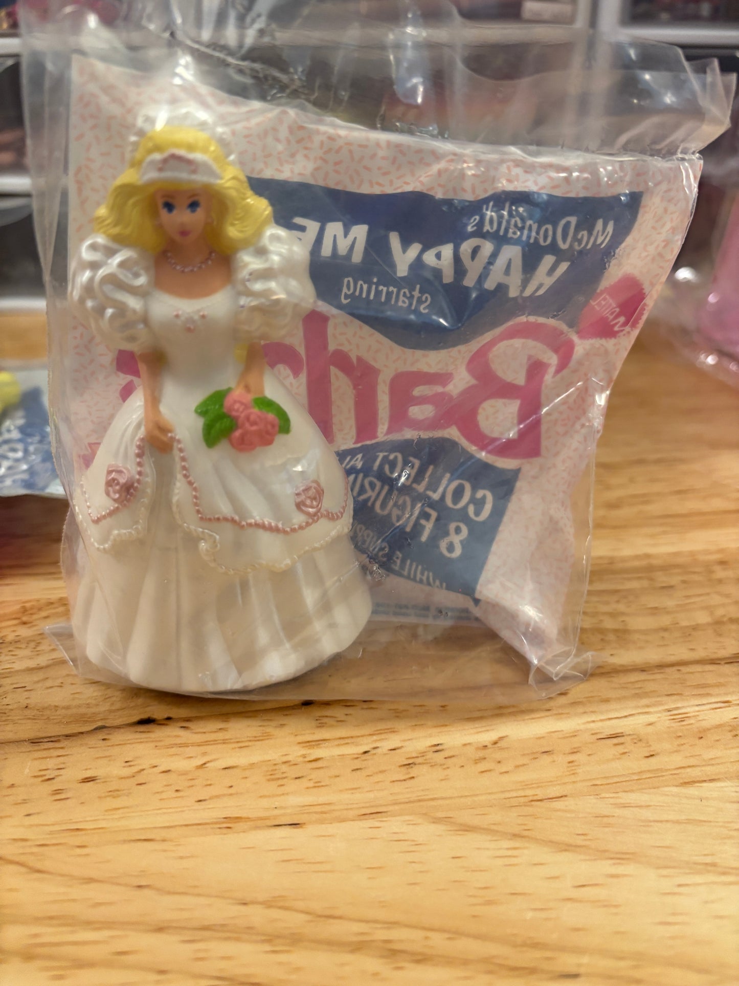 Rose Bride Barbie, New in Sealed bag, Happy Meal toy