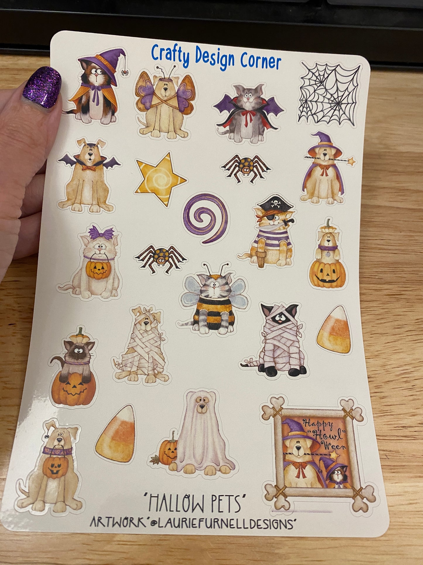 Bundle of Halloween Stickers Sheet, Ghost Stickers, Gnome Stickers, Fall Stickers, Haloween Cat Sticker Sheet, Mummy Sticker Sheet