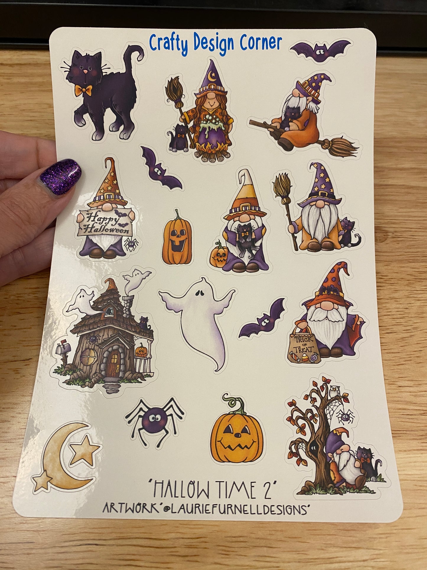 Bundle of Halloween Stickers Sheet, Ghost Stickers, Gnome Stickers, Fall Stickers, Haloween Cat Sticker Sheet, Mummy Sticker Sheet