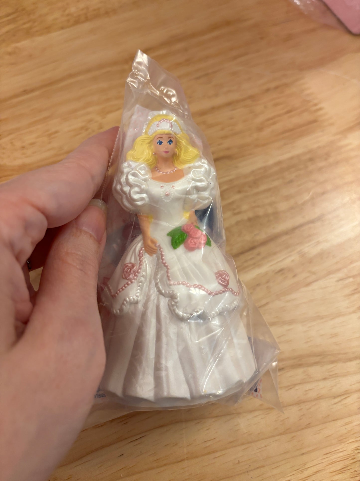 Rose Bride Barbie, New in Sealed bag, Happy Meal toy