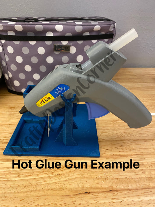 Regular Hot Glue Gun Holder, Hot Glue Tool Kit, Bundle Kit Glue Gun with holder, crafting gift, crafting bundle, Hot Glue Gun Holder stand