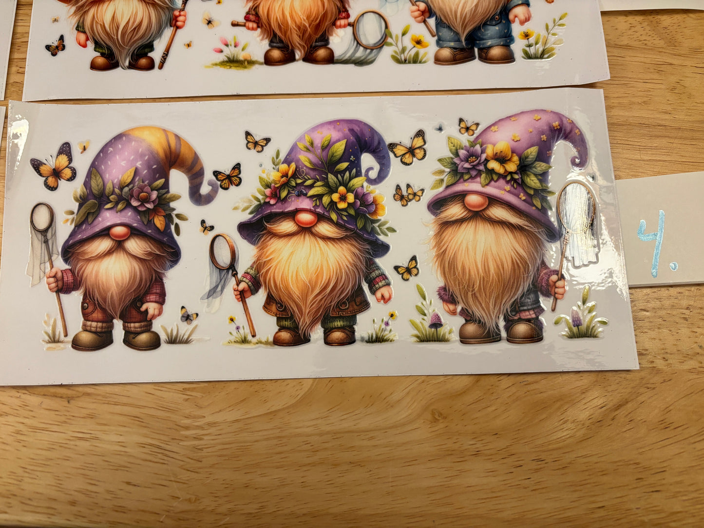 Triple Gnomes Glass Tumbler, Clear or Frosted Tumblers option