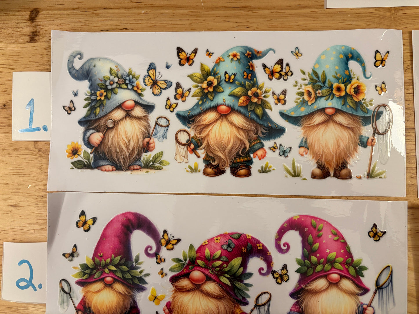 Triple Gnomes Glass Tumbler, Clear or Frosted Tumblers option