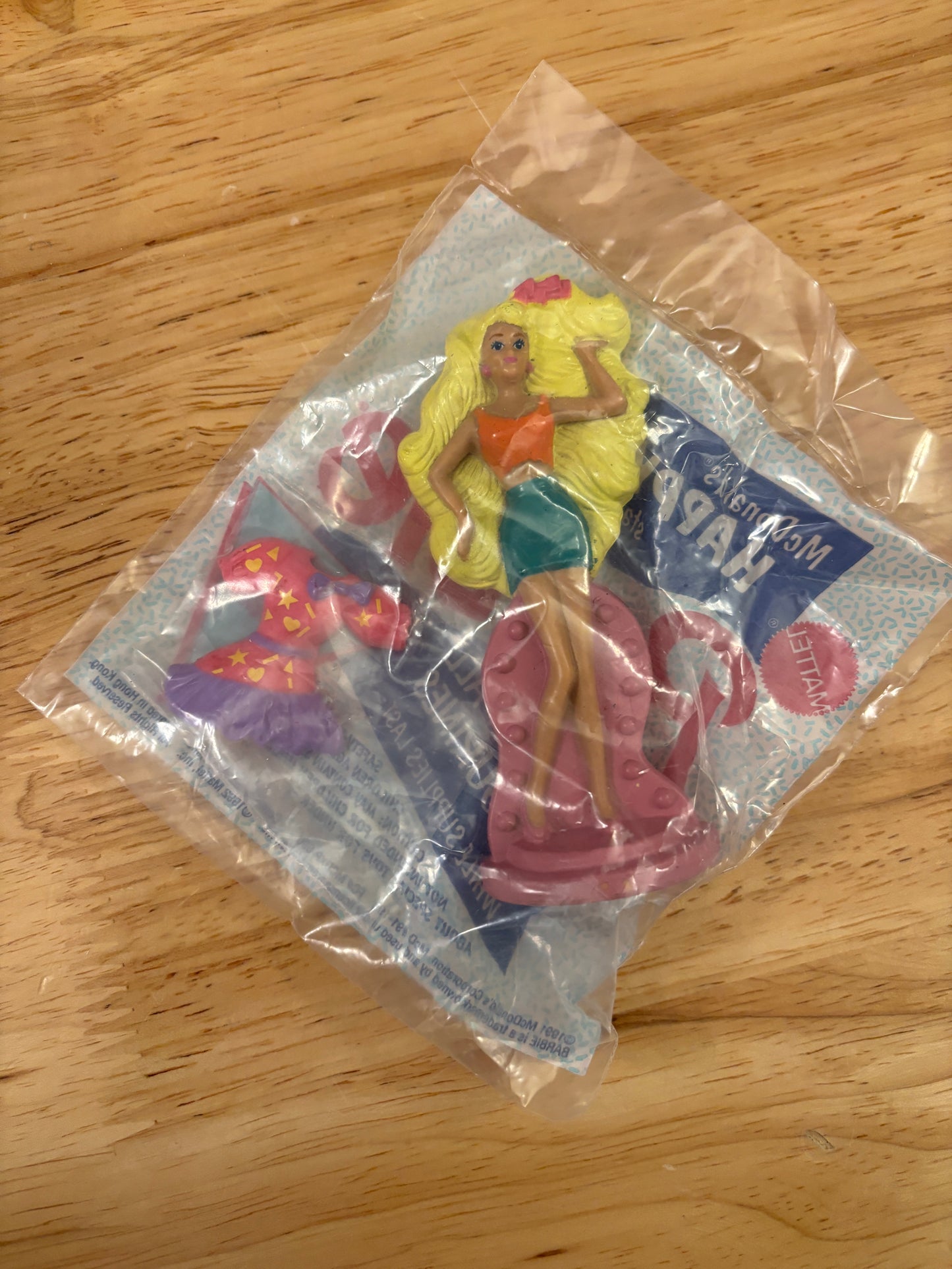 Snap n Play Barbie, New in Sealed bag, Happy Meal toy, Barbie Toy