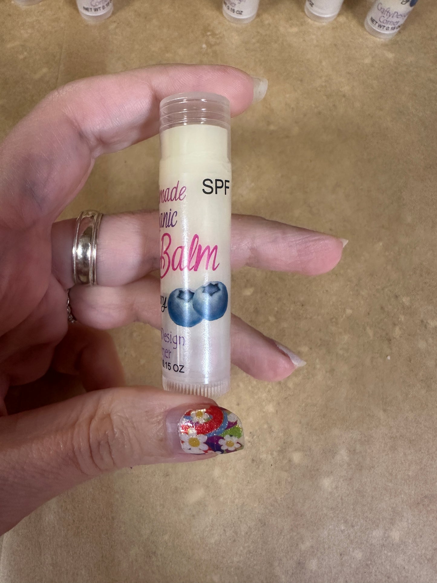 Organic Lip Balm - Blueberry flavoring