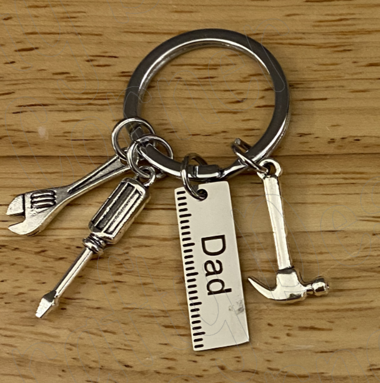 Dad Keychain Bundle with Stickers