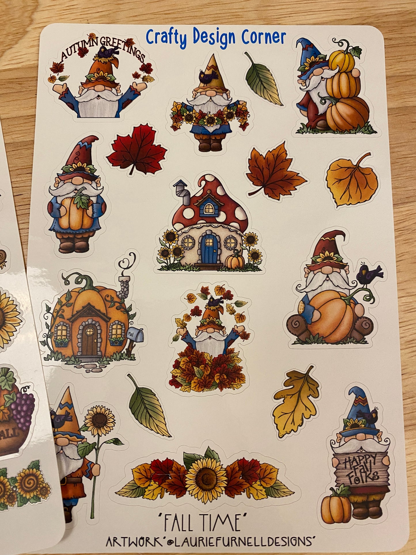Fall Bundle Sticker Sheets, Fall Gnomes stickers and Fall Scarecrows stickers