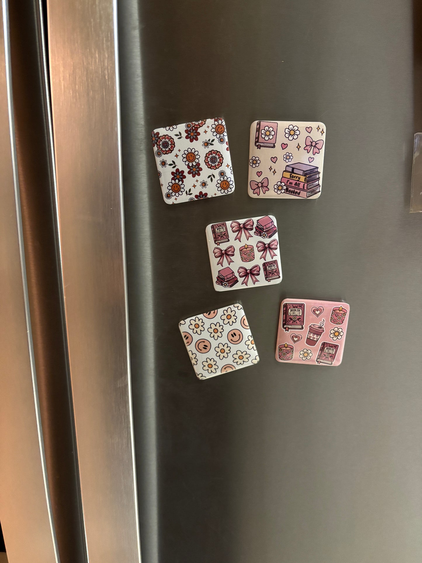 Bows Books Fridge Magnet