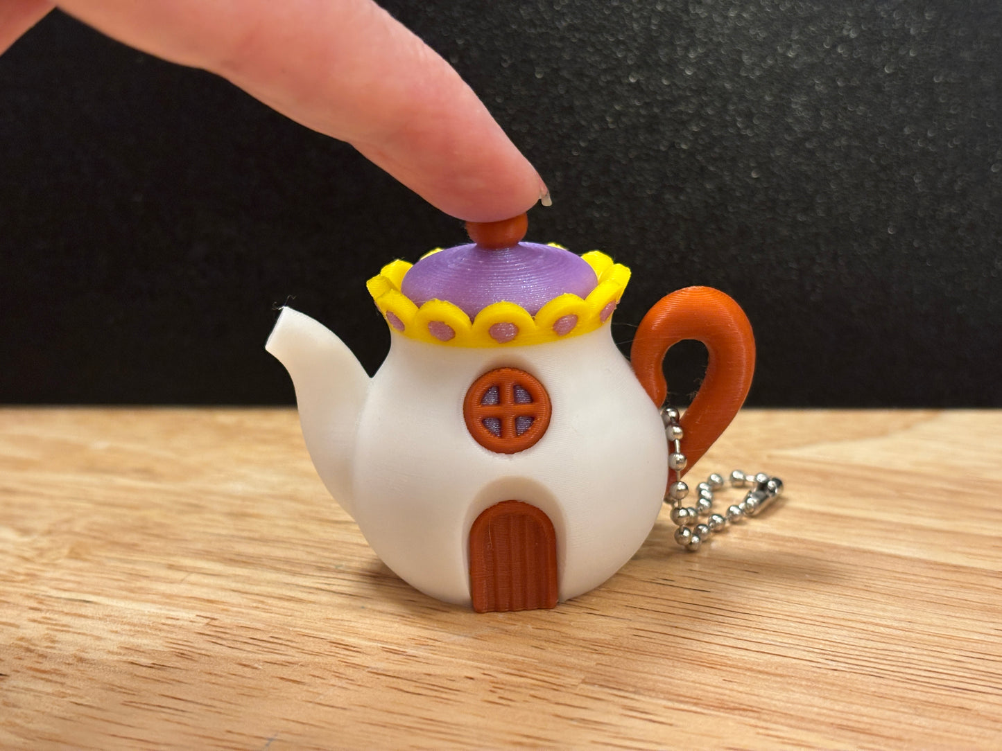 Clicky Cottage Teapot, 3D printed Tea pot