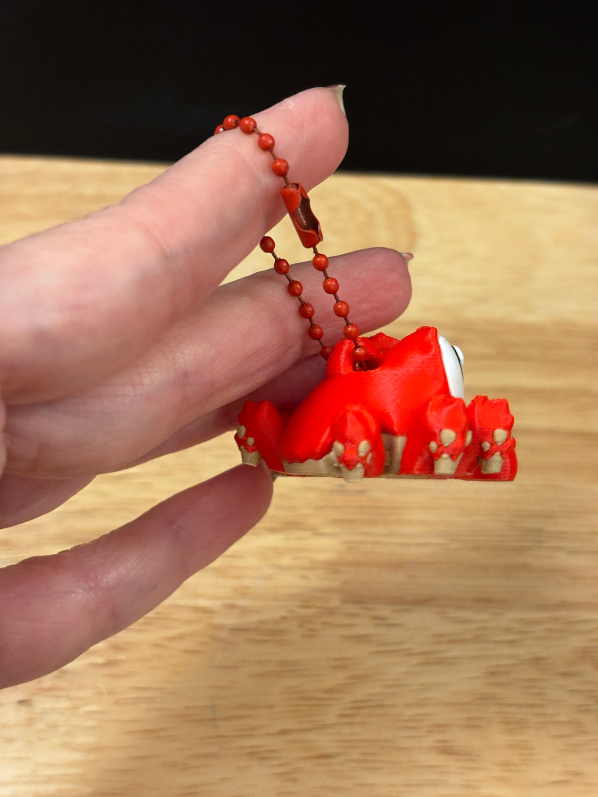 Red Crab keychain, Big Eye Crab Keychain, 3d printed keychain Crab, Cute Keychain