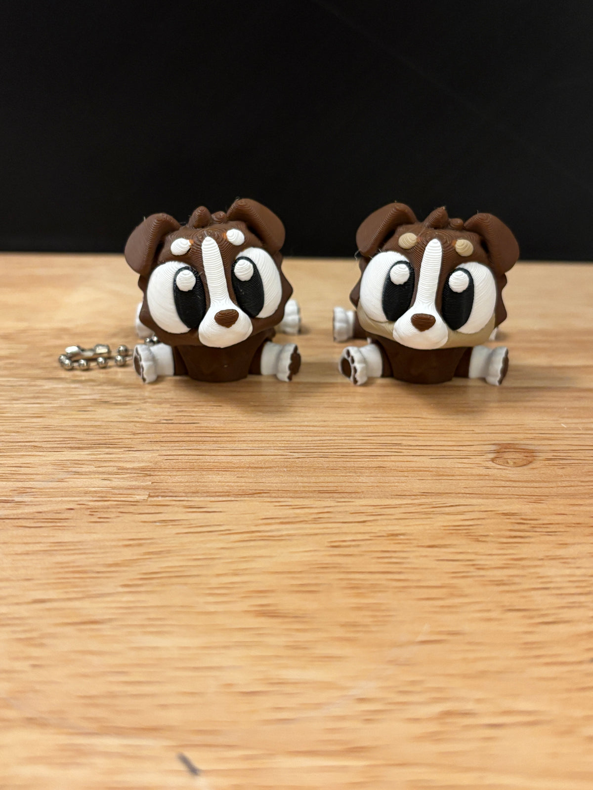 Customizable Australian Shepard keychain with Tail, Big Eye Shepard Keychain, 3d printed keychain Dog, Cute Keychain, Flexi Shepard keychain