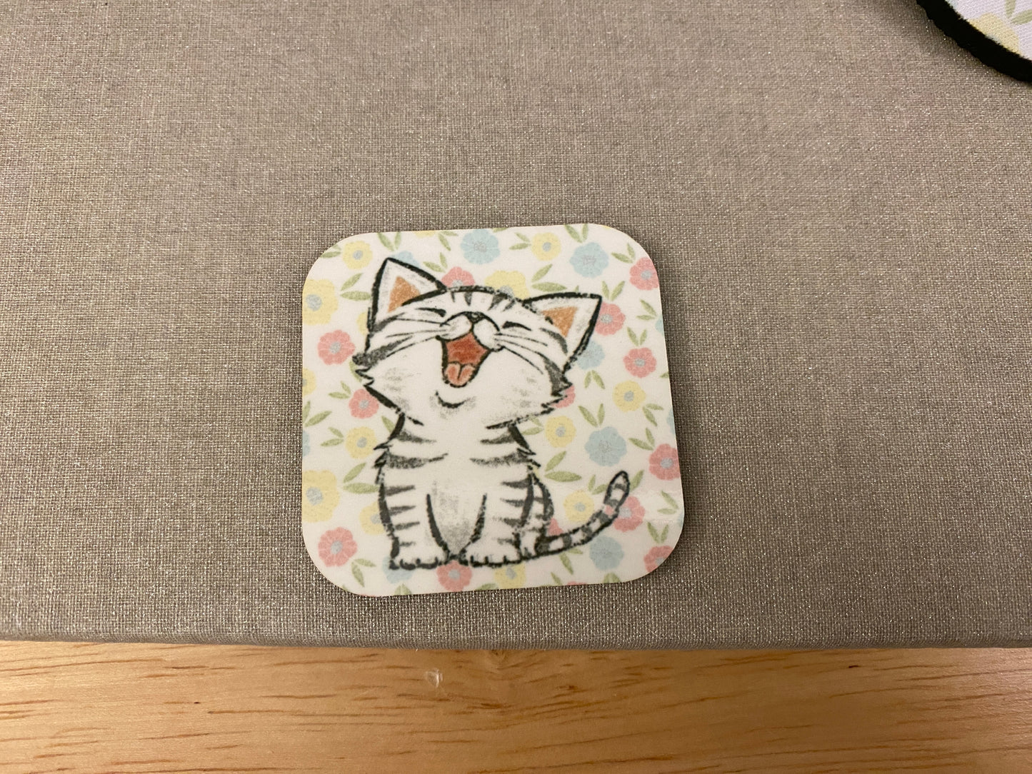 Singing Cat bundle set, Tabby Cat Gift Set, Cat Mug with iPhone 14 case and fridge magnet with matching sticker set, Cat Bundle set