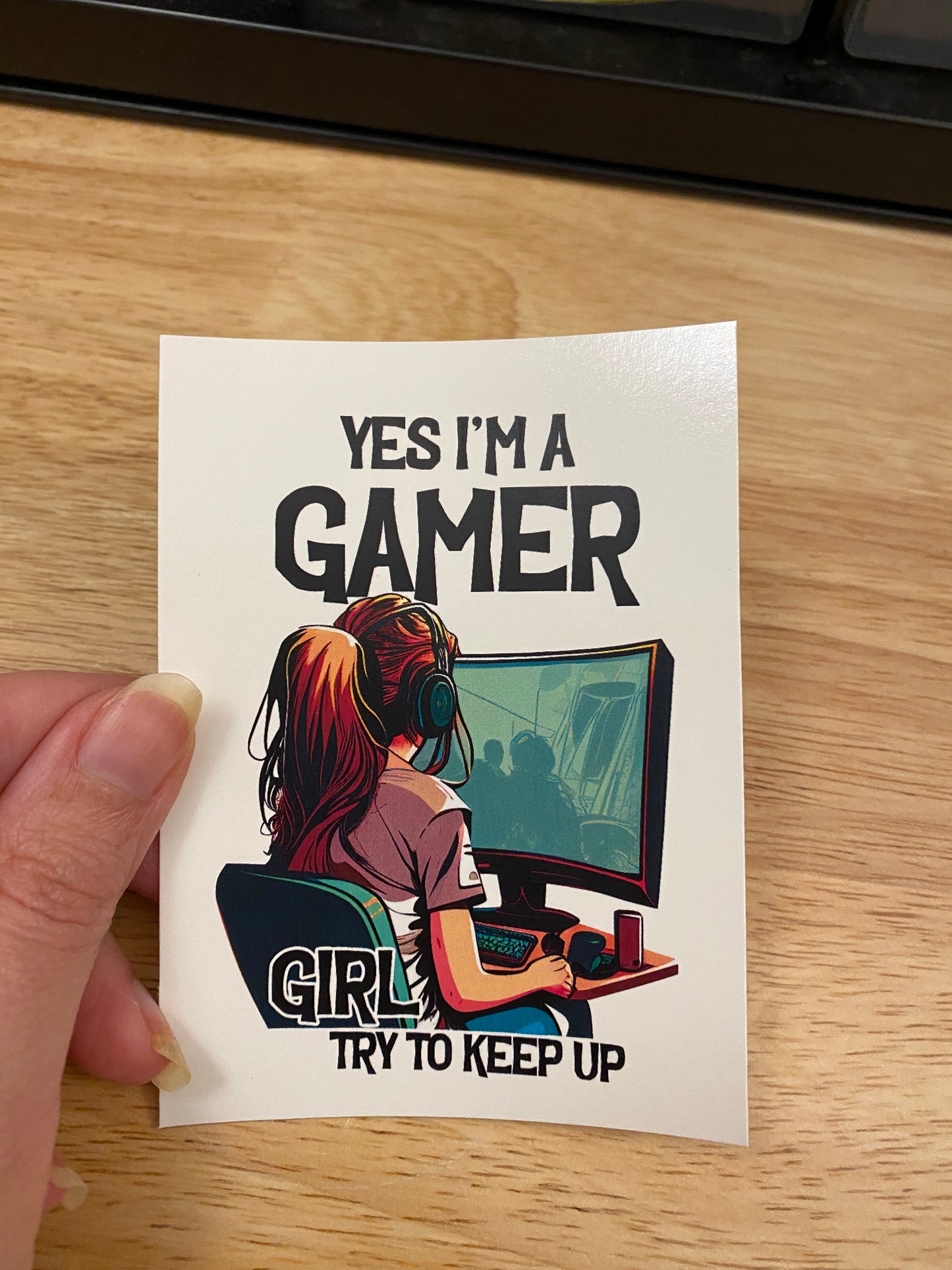 Yes I'm a Gamer Girl try to Keep up Clear WATER SLIDE