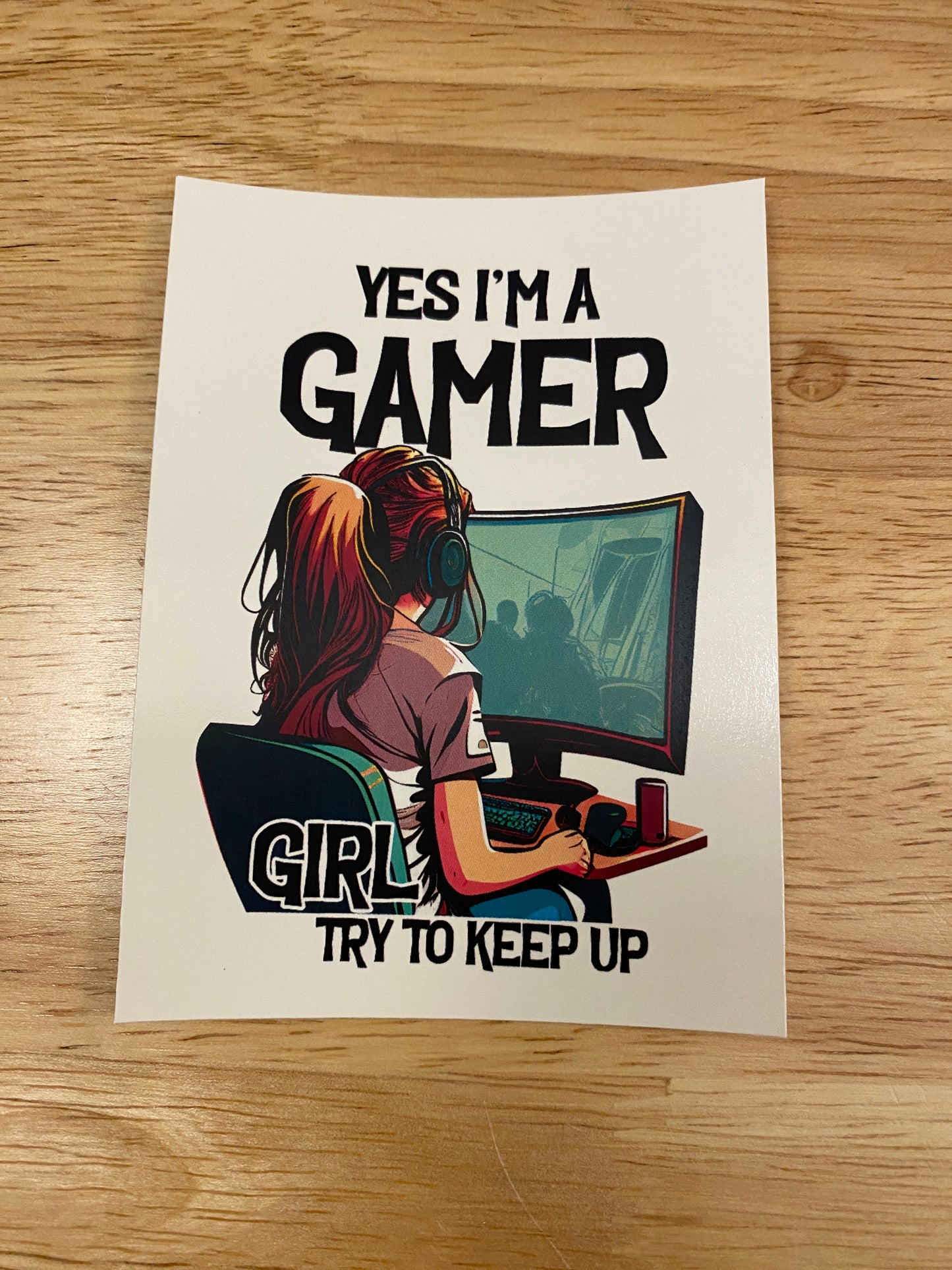 Yes I'm a Gamer Girl try to Keep up Clear WATER SLIDE