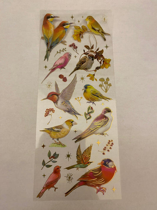 PET Foil Clear Tape with Red Birds