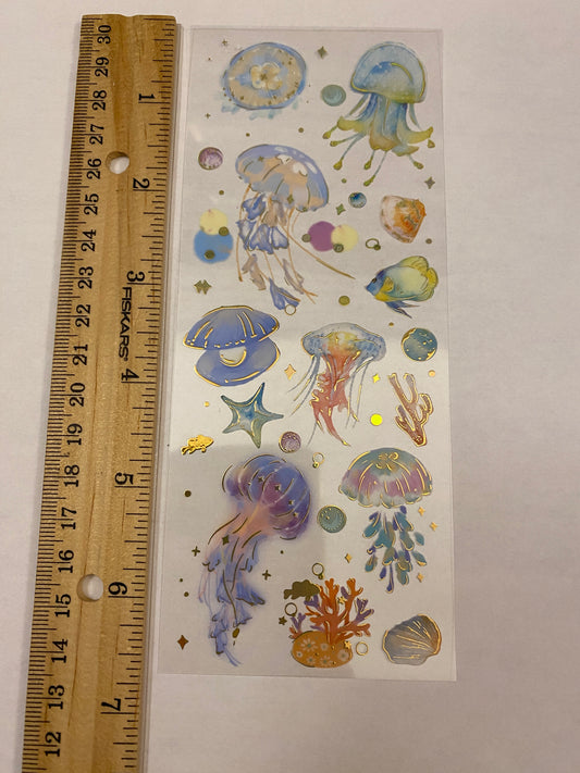 PET Foil Clear Tape with Blue Ocean Stuff