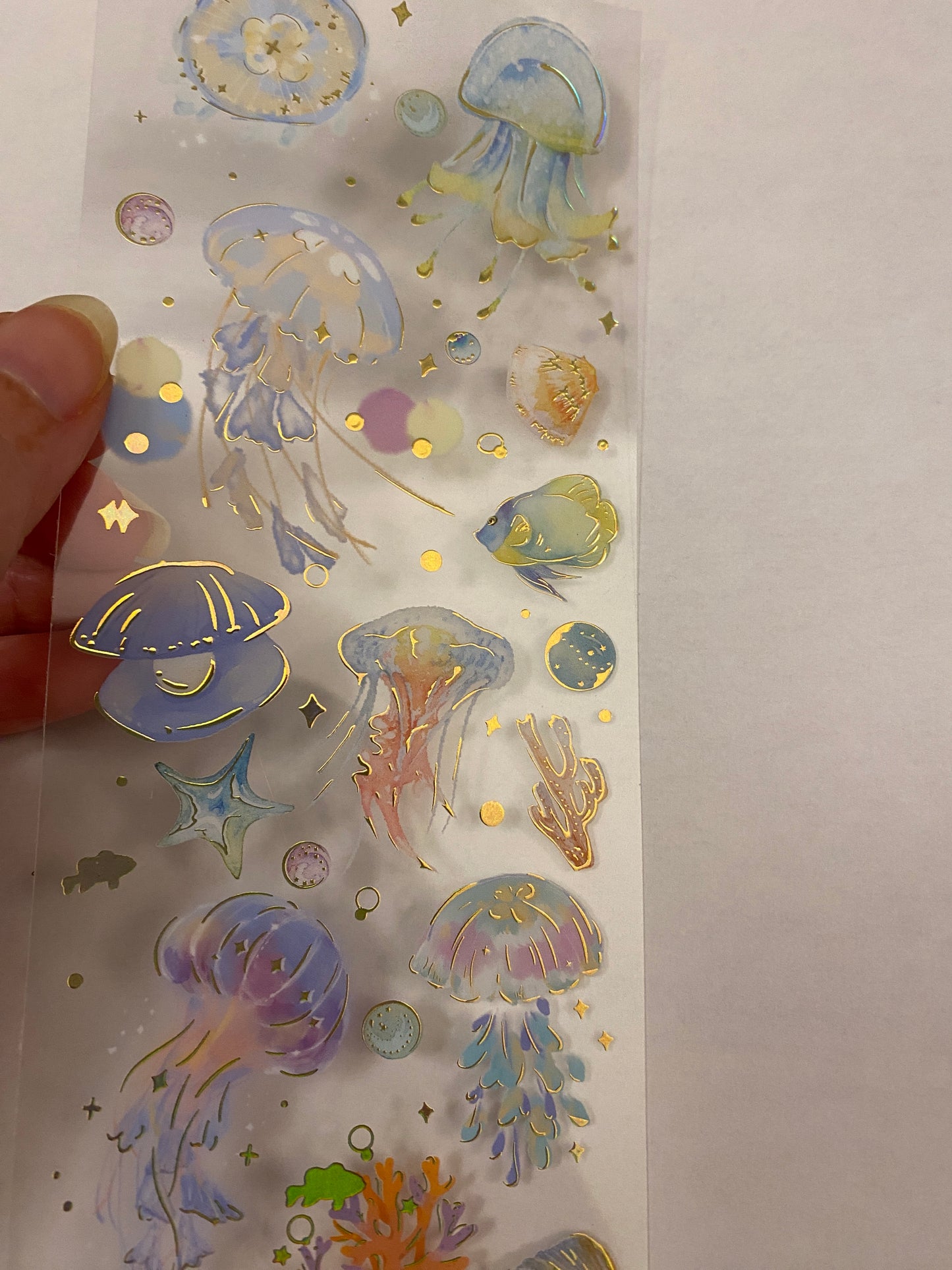 PET Foil Clear Tape with Blue Ocean Stuff