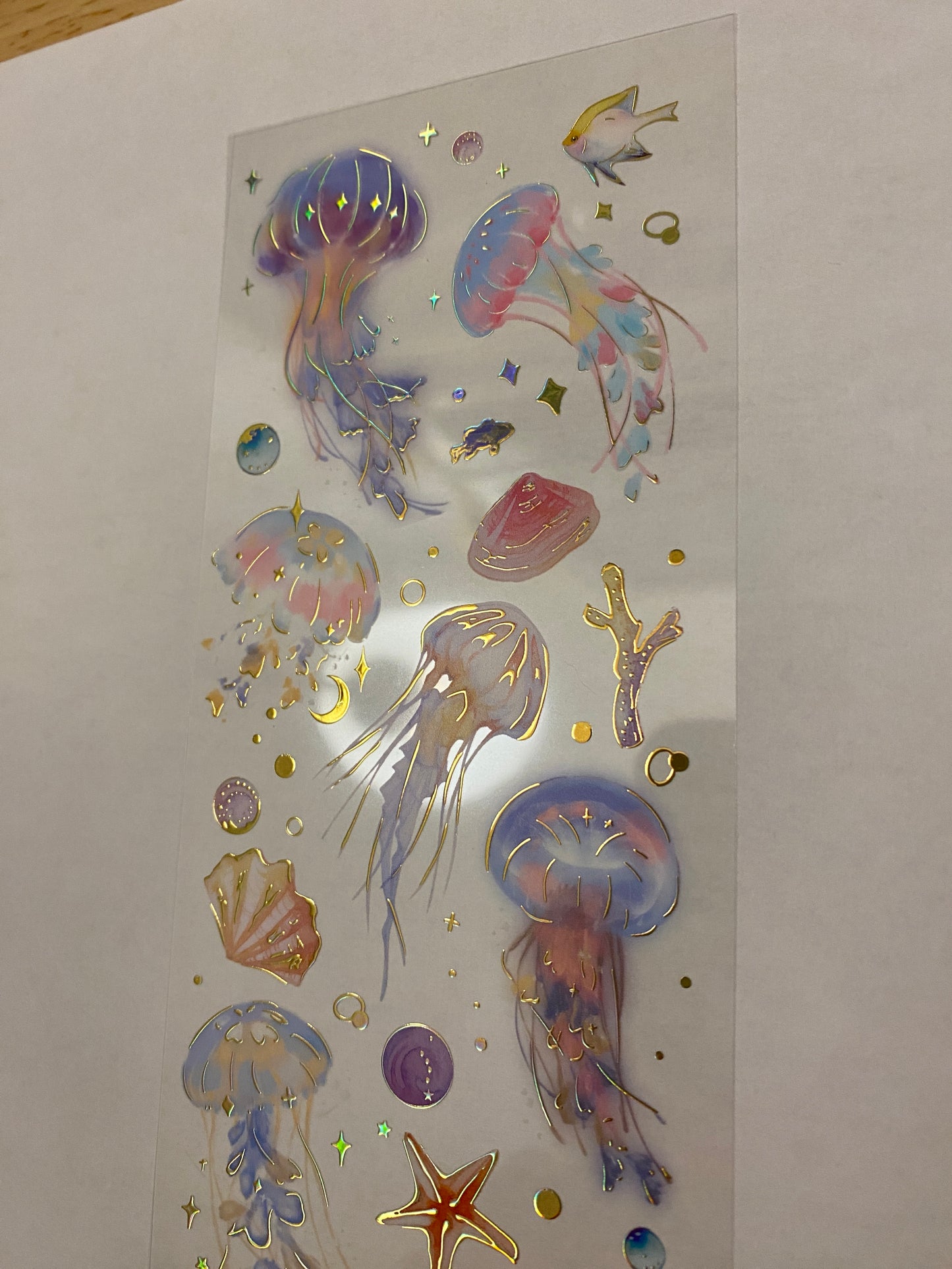 PET Foil Clear Tape with Blue Ocean Stuff