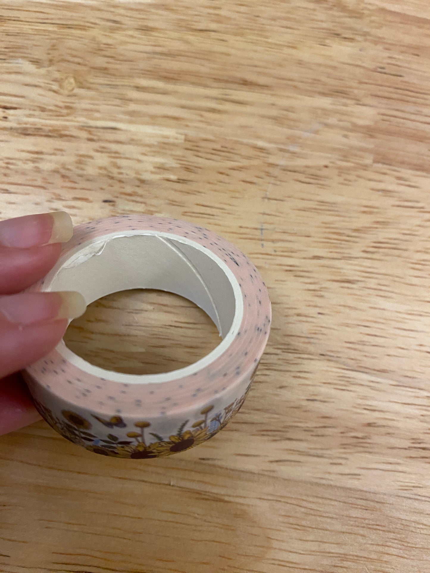 Big Roll of Autumn Sunflower Washi Tape