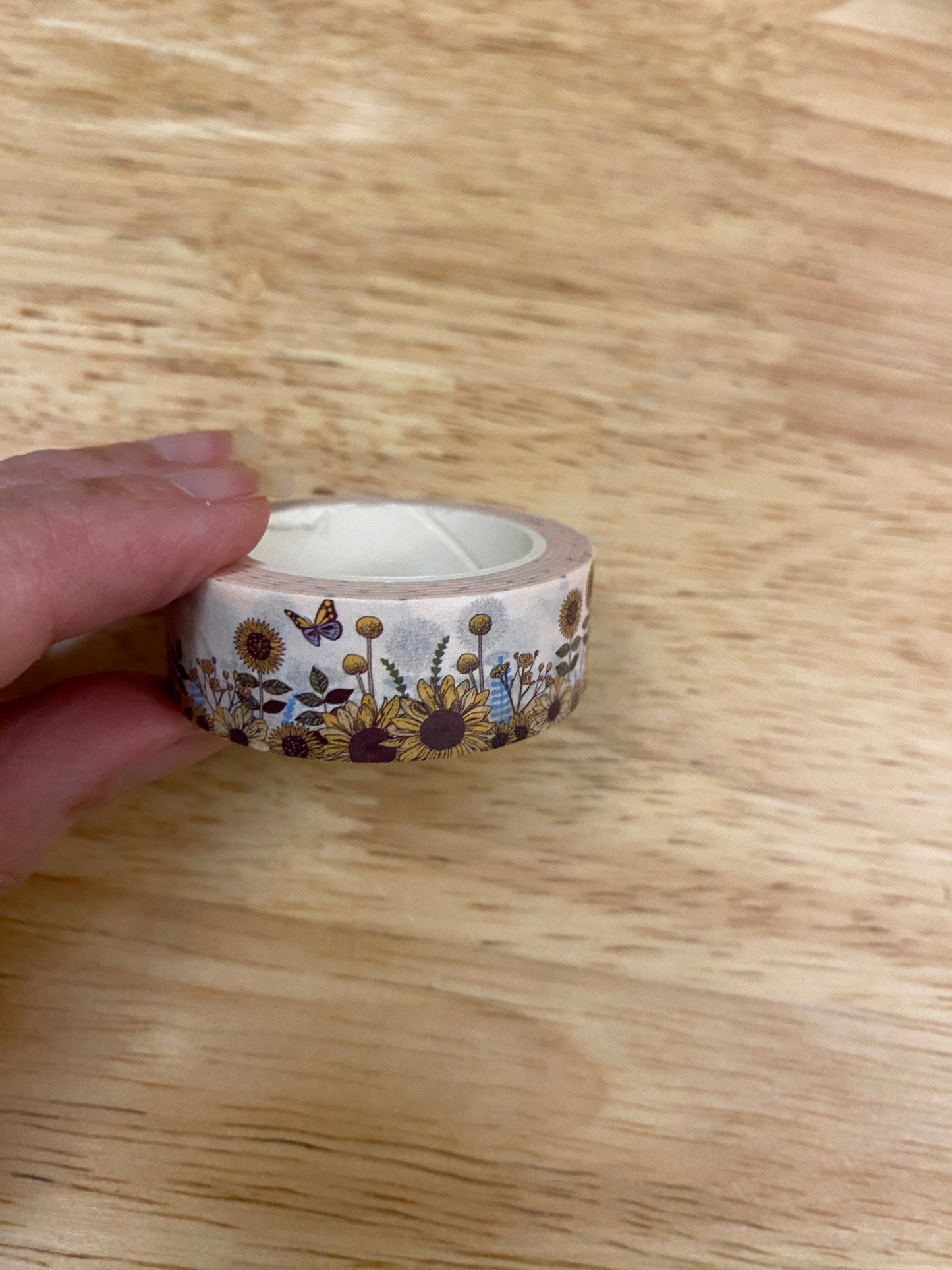 Big Roll of Autumn Sunflower Washi Tape