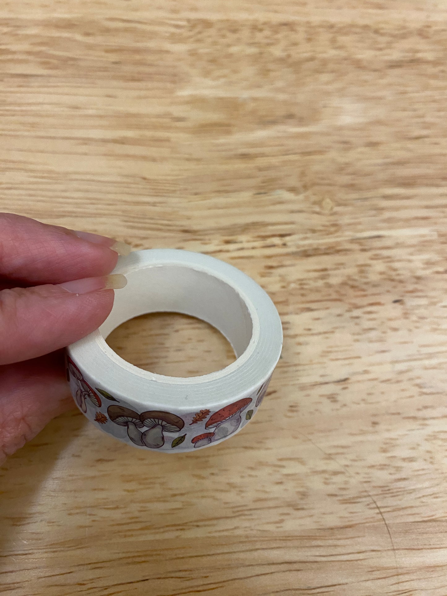 Big Roll of BignSmall Mushrooms Washi Tape