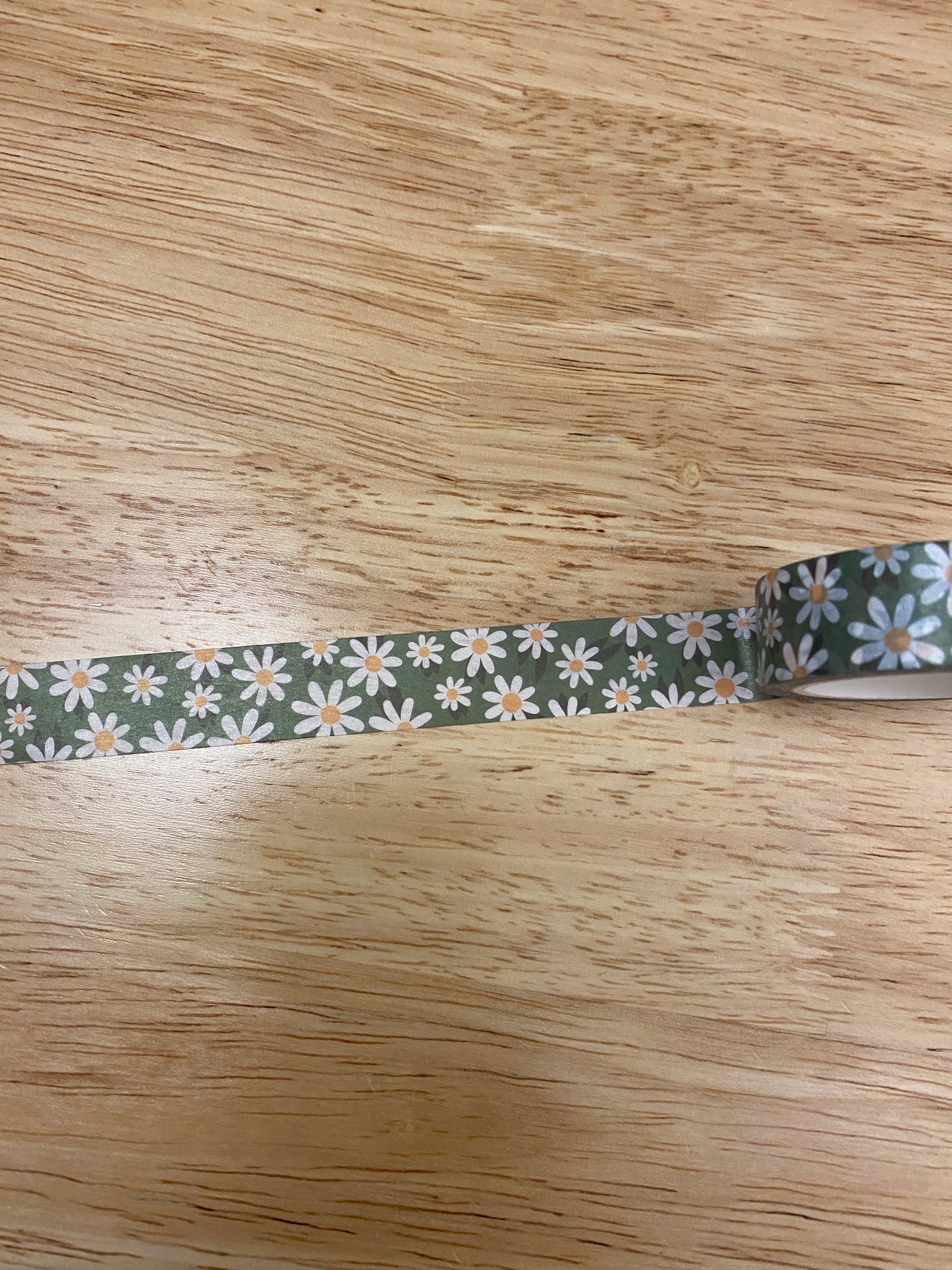 Big Roll of Green Daisy Washi Tape