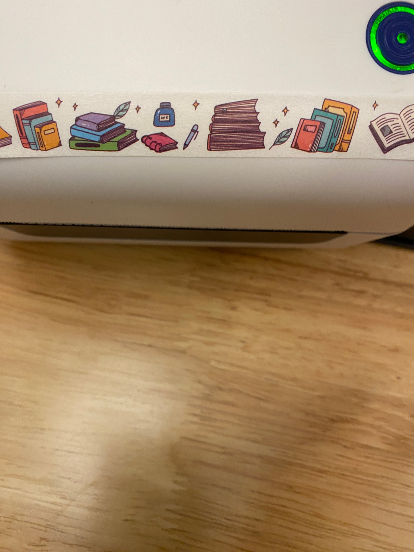 Big Roll of Books with Pen Washi Tape