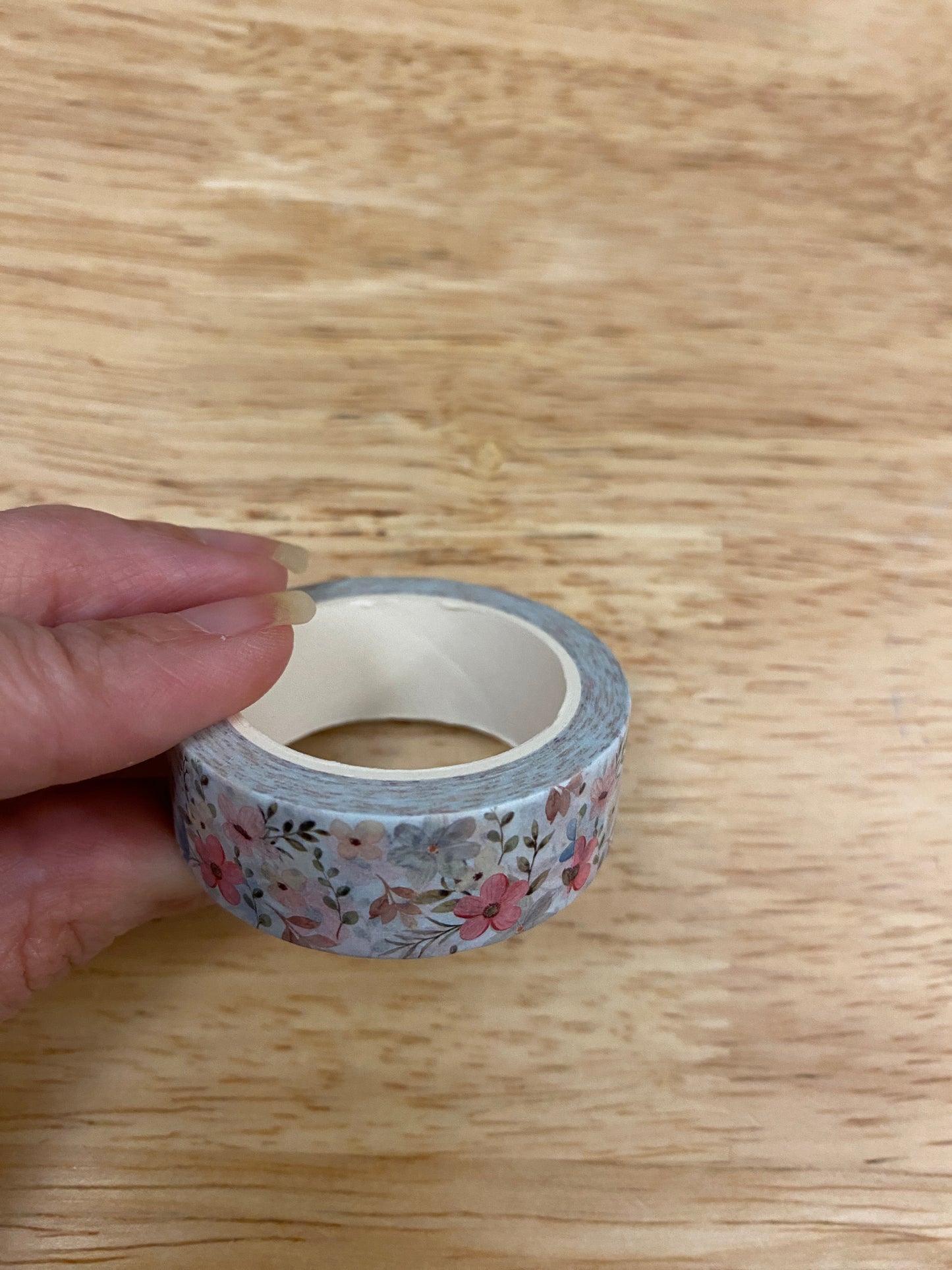 Big Roll of Multi Colored Flowers Washi Tape