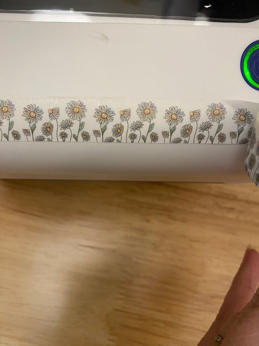 Big Roll of Stemmed Daisy of all sizes Washi Tape