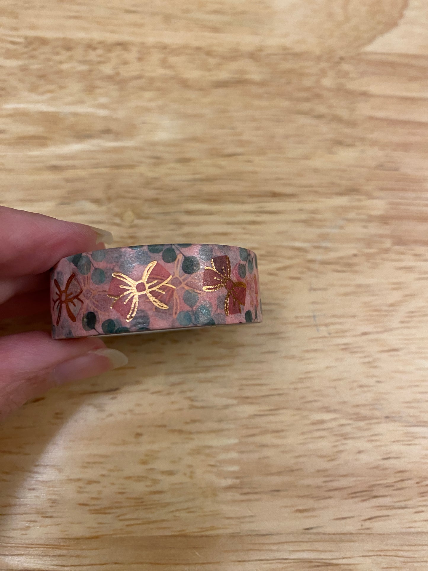 Big Roll of Bows with Foil Washi Tape
