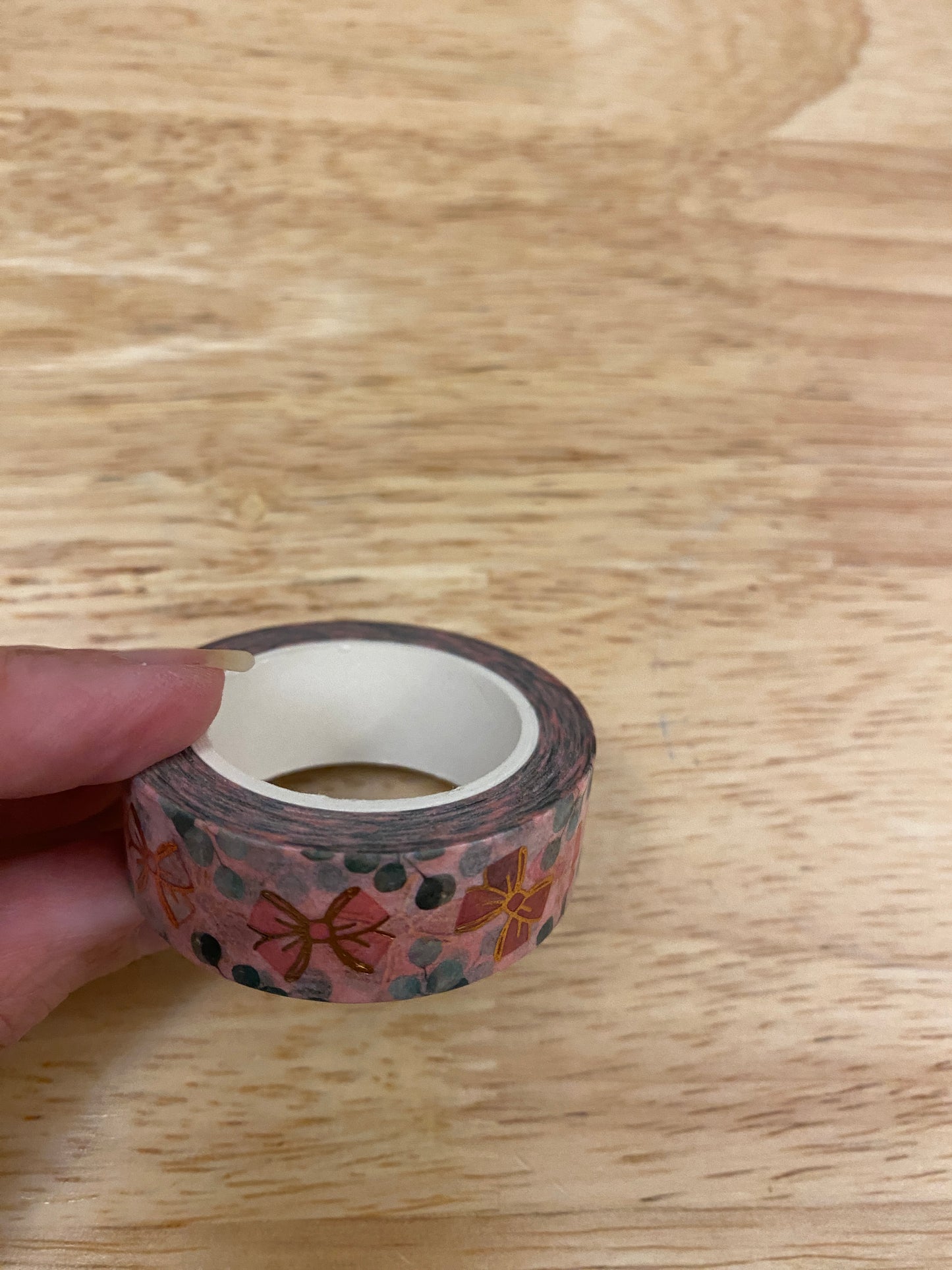 Big Roll of Bows with Foil Washi Tape