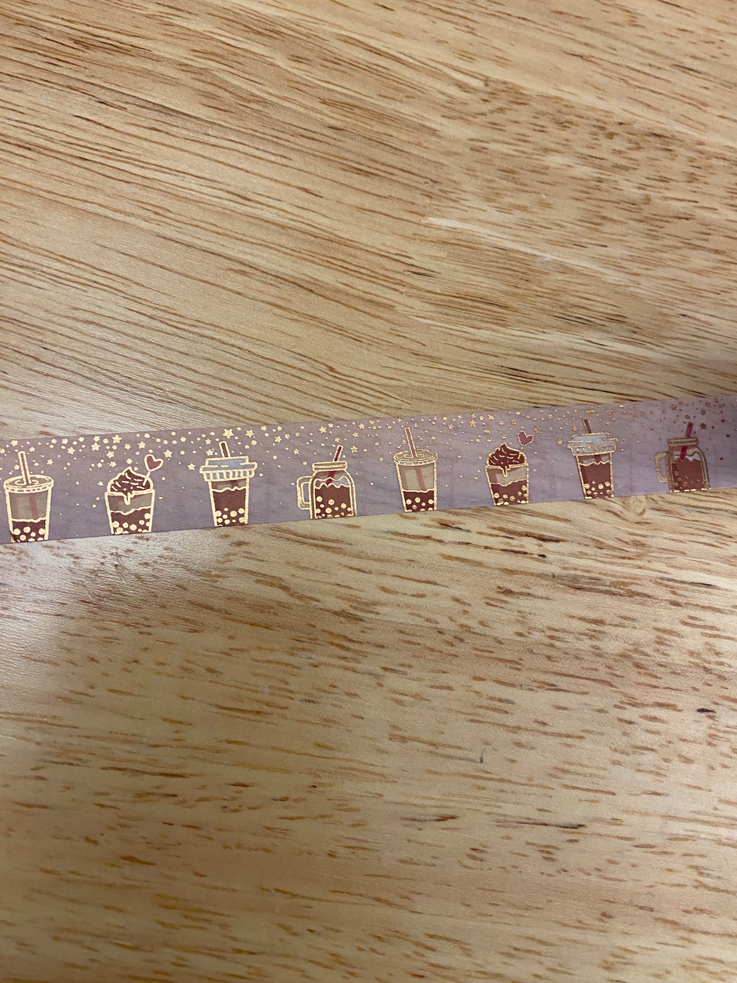 Big Roll of Coffee with Foil Washi Tape