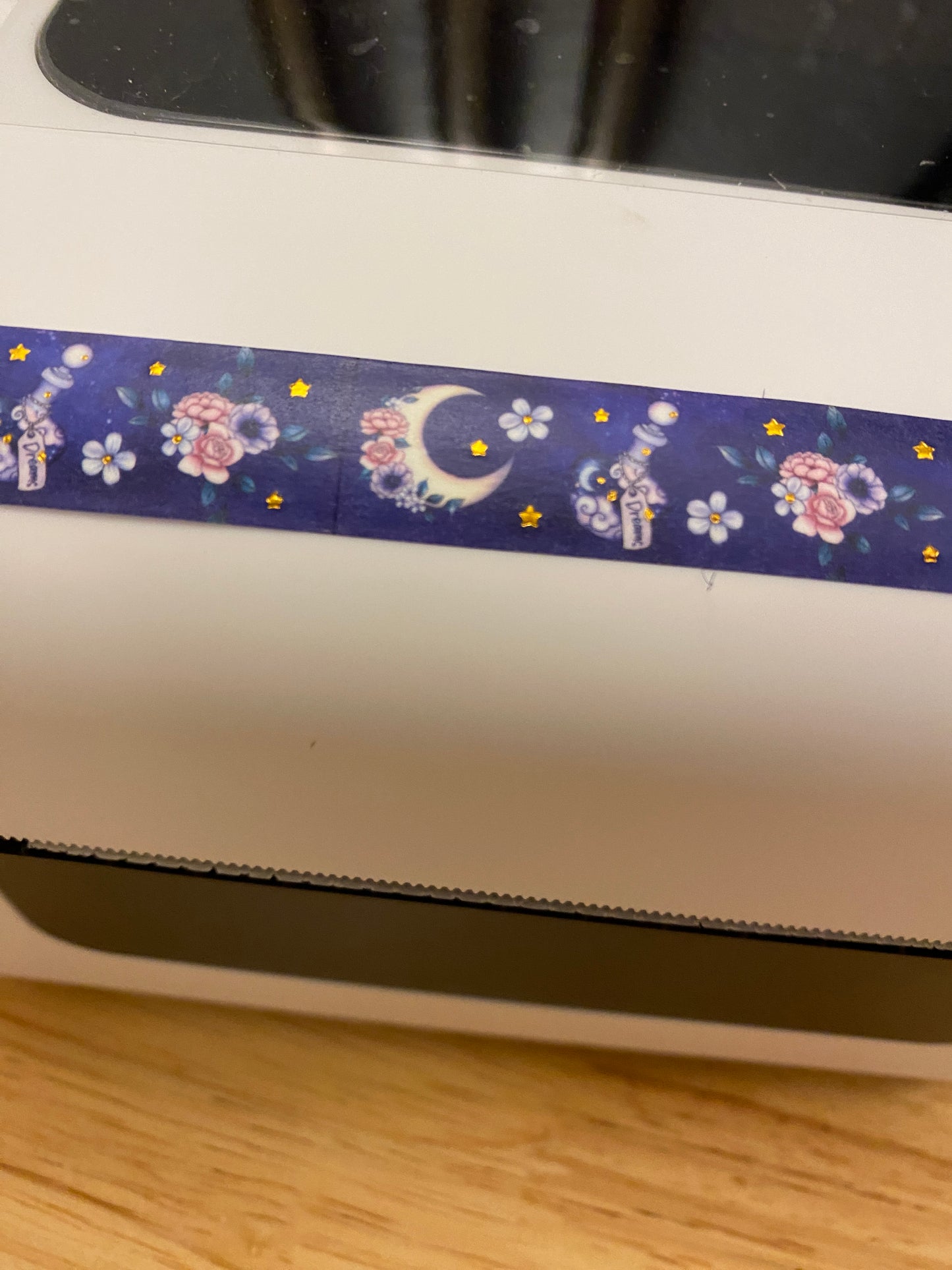 Big Roll of Potions and Floral Moon with Foil Washi Tape
