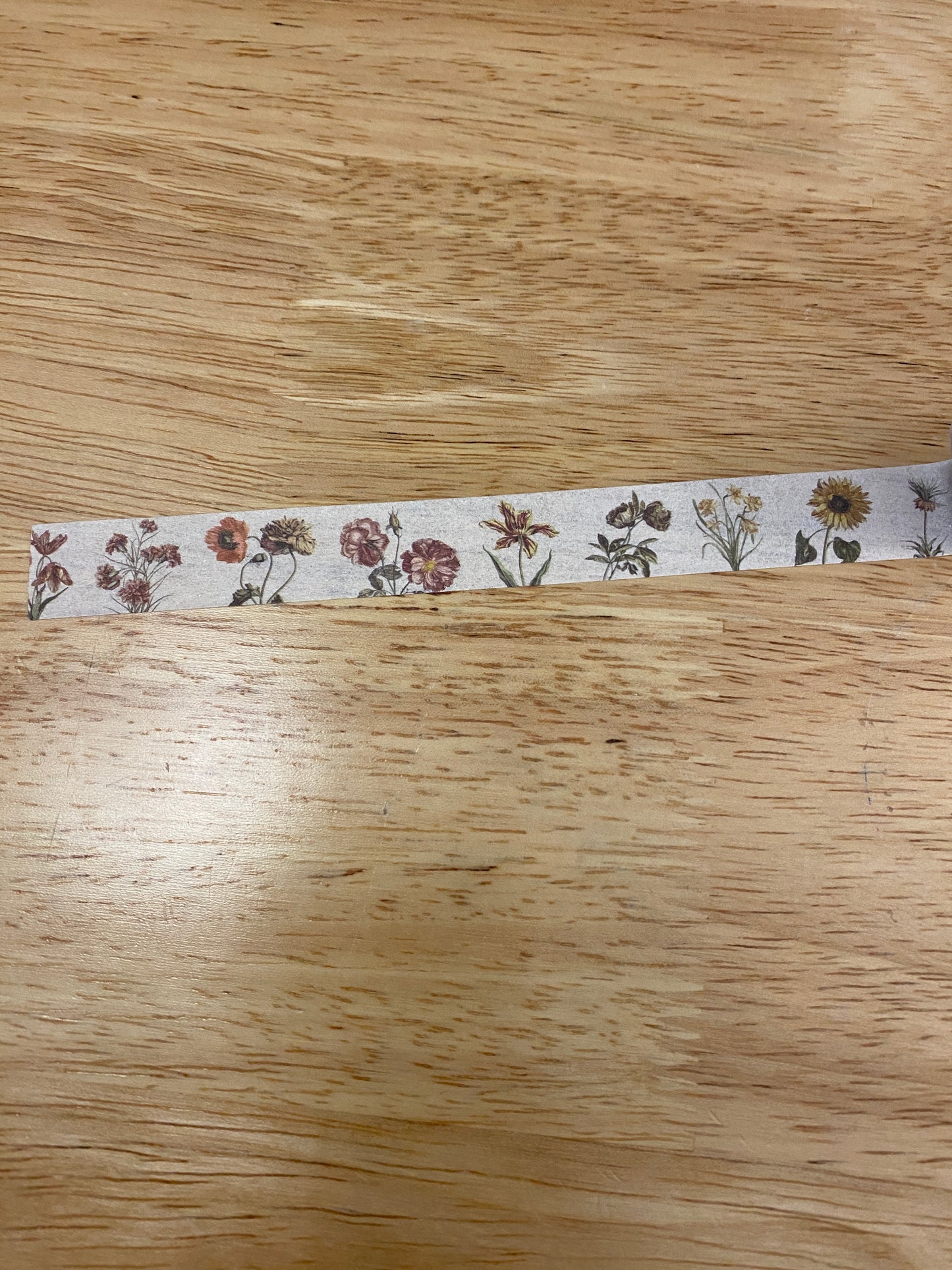 Big Roll of Wild Single Flowers Washi Tape, Flowers Washi Tape roll, Decorative Adhesive Masking Tapes, Single Floral Flowers Washi tap