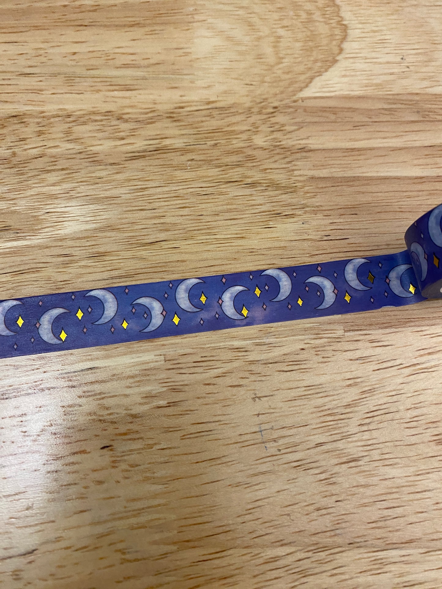 Gold Foil Moon and Stars Washi Tape Big Roll