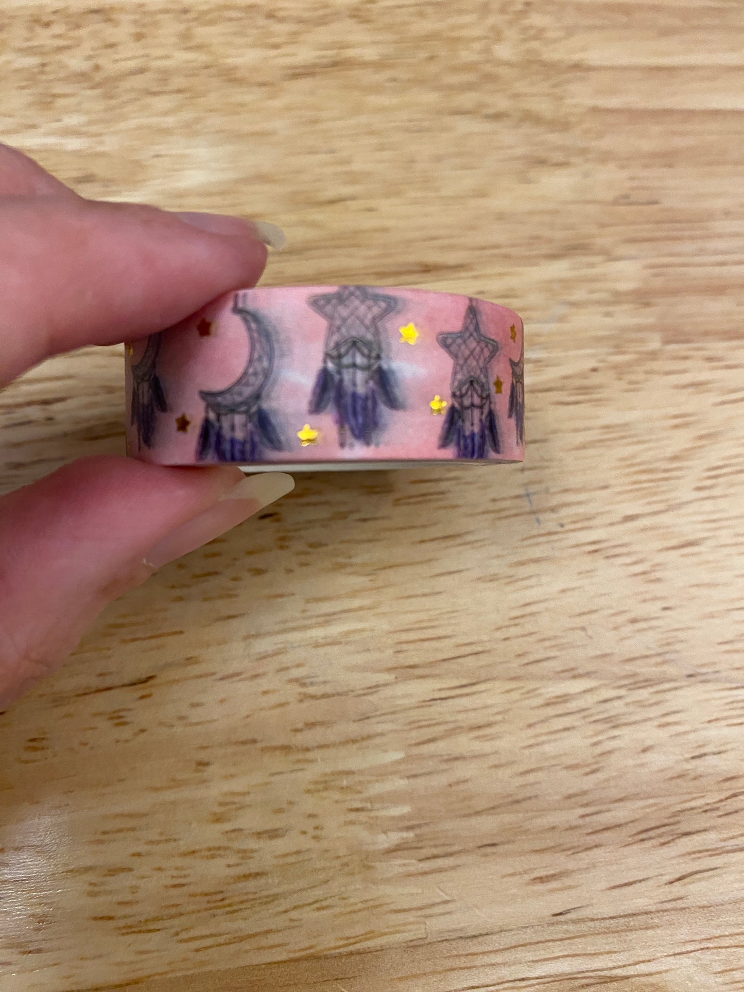 Gold Foil Dream catcher Star and Moon Washi Tape