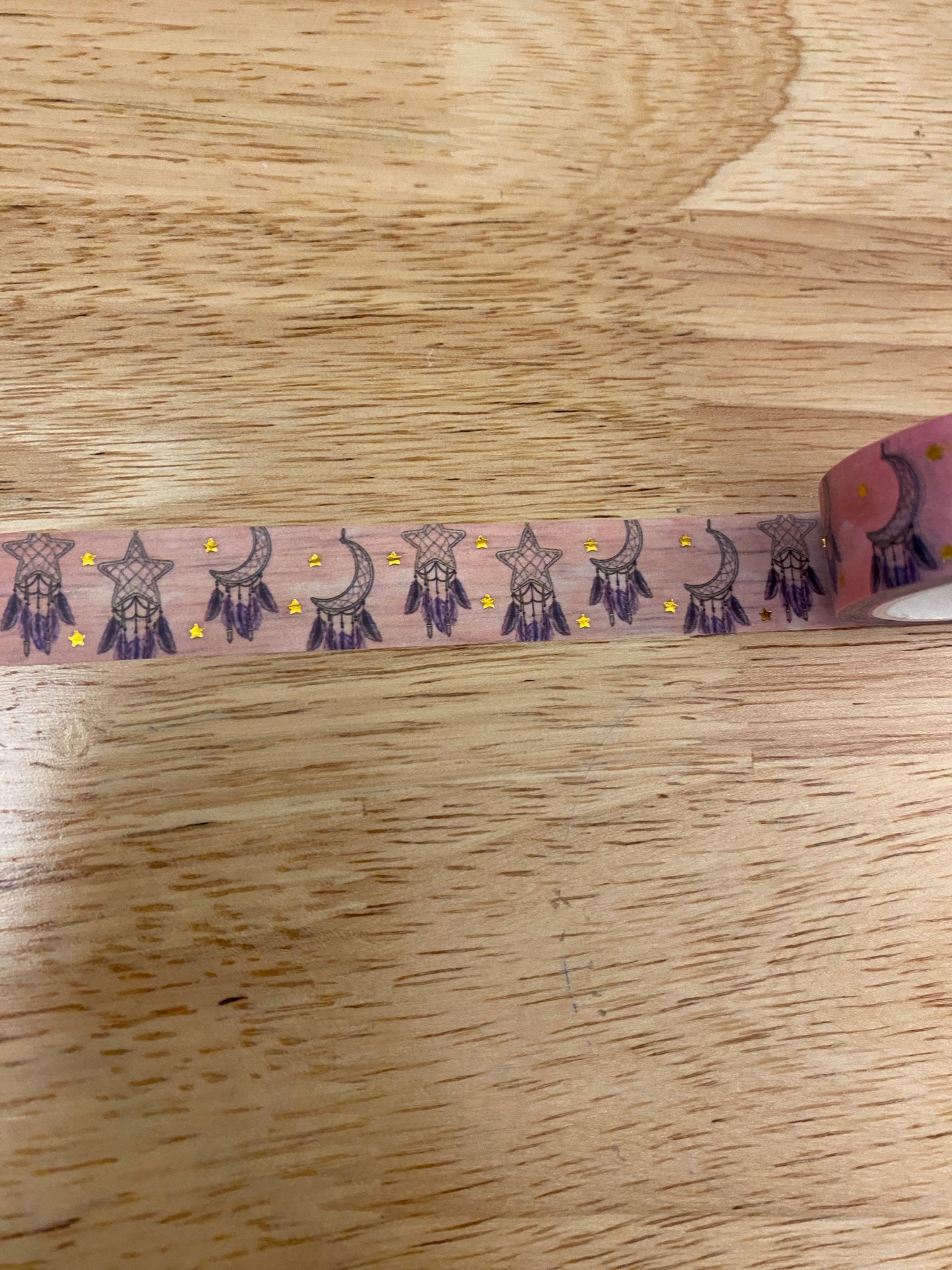 Gold Foil Dream catcher Star and Moon Washi Tape