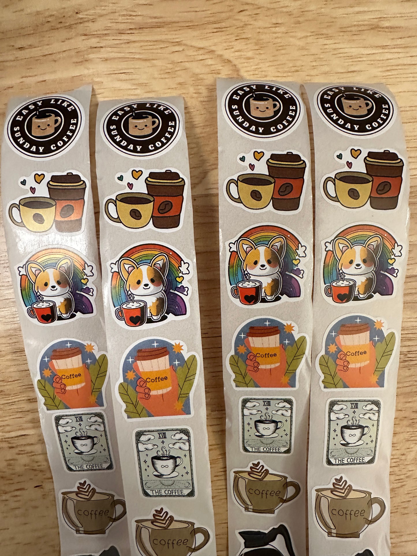 40 piece Coffee Sticker Pack, Random Coffee Sticker Pack, Sticker Pack, Cute Coffee Sticker Pack