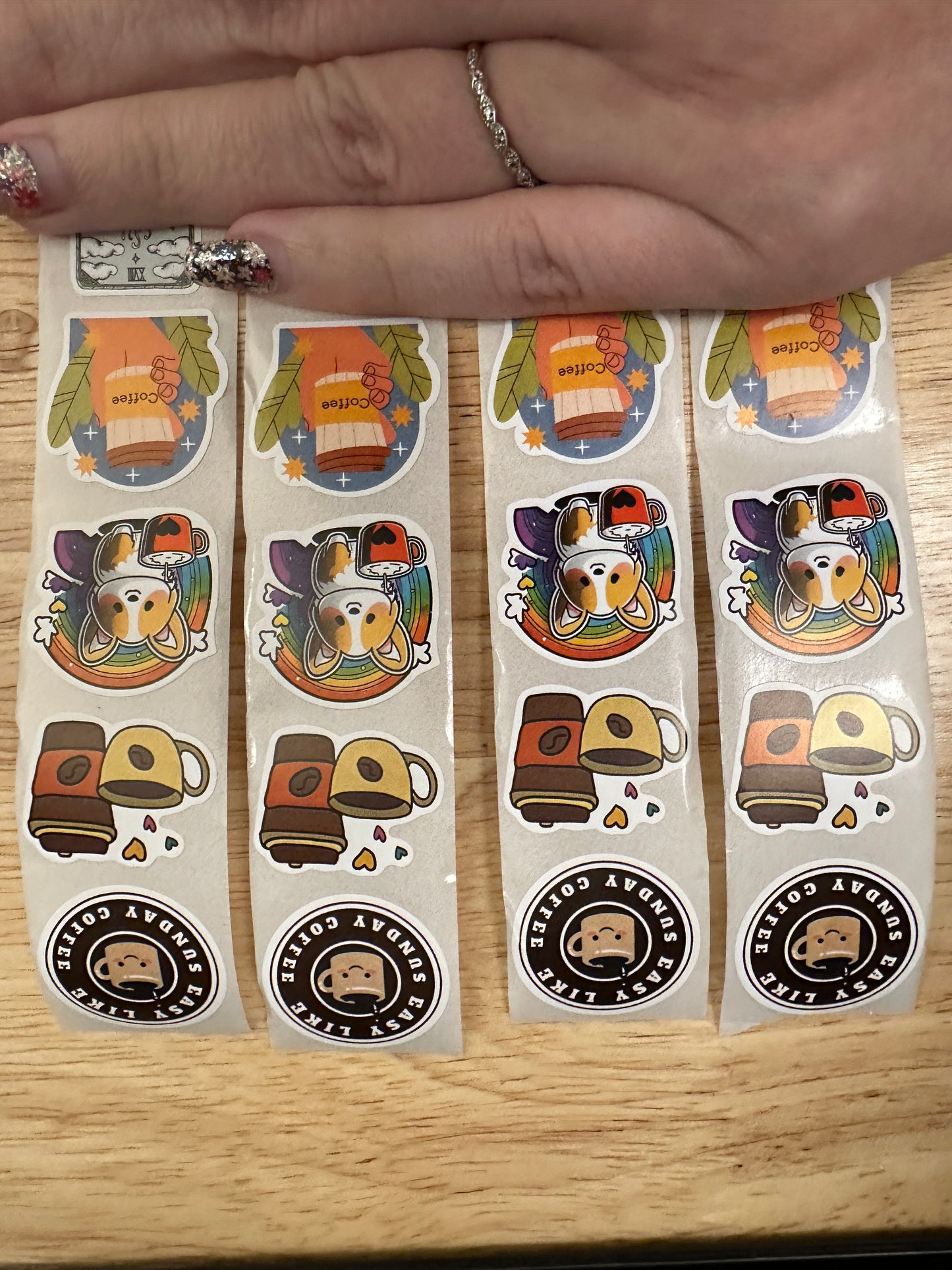 40 piece Coffee Sticker Pack, Random Coffee Sticker Pack, Sticker Pack, Cute Coffee Sticker Pack