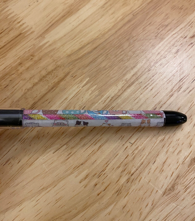 Cute Cat Tea Cup Pen, Cats in Tea cup design pen, Cat design pental rsvp pen