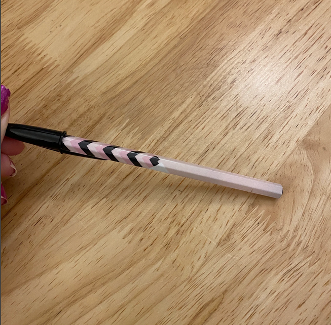 Pink Chevron Stripped BIC Pen, Unique design on Bic Pen