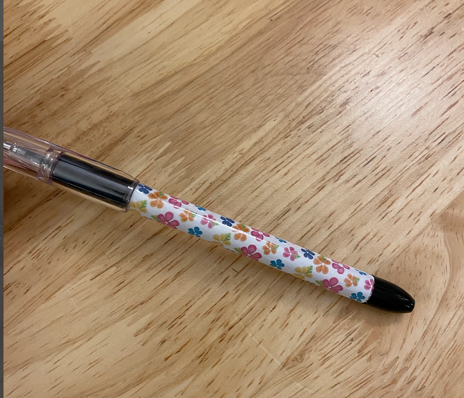 Cute daisy with dainty flowers pen, Floral design pen, Flower design pental rsvp pen