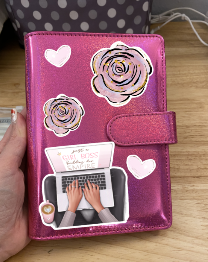 Girl Boss building her Empire Budget Binder, Cash Envelops, Budget Binder, Cash Envelopes, Savings Binder, A6 Binder, Empire Binder