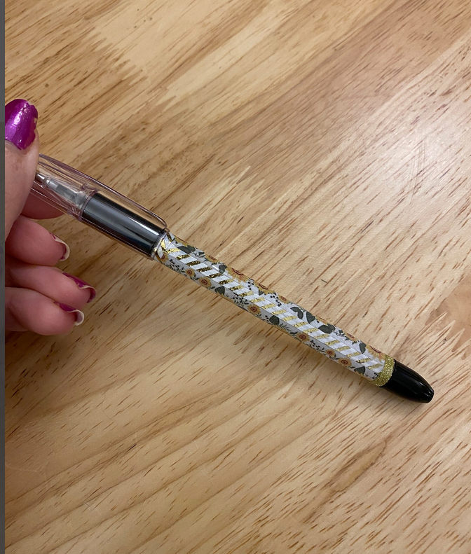 Cute Sunflowers with Glitter Pen, Sunflower design pen, Sunflowers design pental rsvp pen
